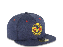 Load image into Gallery viewer, Club America New Era Liga MX Fitted Shadow Tech Cap Hat Navy Blue Crown/Visor Team Color Logo Yellow UV
