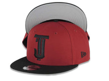Load image into Gallery viewer, Tijuana Toros New Era LMB 9FIFTY 950 Snapback Cap Hat Cardinal Crown Black Visor Black Logo Gray UV
