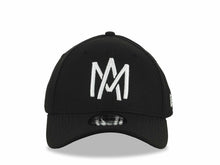 Load image into Gallery viewer, Aguilas de Mexicali New Era 39THIRTY 3930 Flexfit Cap Hat Black Crown/Visor White Logo 
