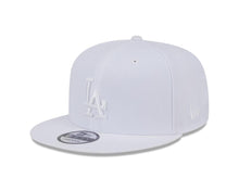Load image into Gallery viewer, Los Angeles Dodgers New Era MLB 9FIFTY 950 Snapback Cap Hat White Crown/Visor White Logo
