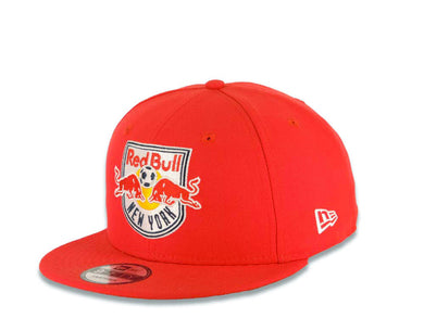 New York Red Bull MLS New Era 9FIFTY 950 Snapback Cap Hat Red Crown/Visor Team Color Logo