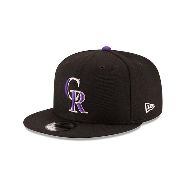 Colorado Rockies New Era MLB 9FIFTY 950 Snapback Cap Hat Black Crown/Visor Team Color Logo