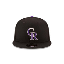 Load image into Gallery viewer, Colorado Rockies New Era MLB 9FIFTY 950 Snapback Cap Hat Black Crown/Visor Team Color Logo
