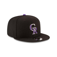 Load image into Gallery viewer, Colorado Rockies New Era MLB 9FIFTY 950 Snapback Cap Hat Black Crown/Visor Team Color Logo
