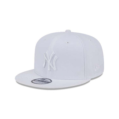 New York Yankees New Era MLB 9FIFTY 950 Snapback Cap Hat White Crown/Visor White Logo