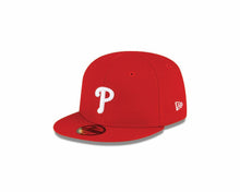 Load image into Gallery viewer, (Infant) Philadelphia Phillies New Era MLB 59FIFTY 5950 Fitted Cap Hat Red Crown/Visor White Logo (My 1st First)
