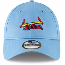 Load image into Gallery viewer, St. Louis Cardinals New Era MLB 9TWENTY 920 Adjustable Cap Hat Sky Blue Crown/Visor Red/Yellow/Black Logo
