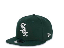 Load image into Gallery viewer, Chicago White Sox New Era MLB 9Fifty 950 Snapback Cap Hat Dark Green Crown White Logo Black UV
