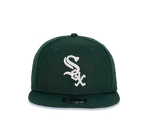 Load image into Gallery viewer, Chicago White Sox New Era MLB 9Fifty 950 Snapback Cap Hat Dark Green Crown White Logo Black UV
