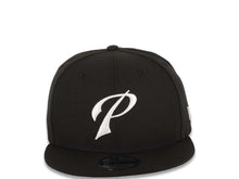 Load image into Gallery viewer, San Diego Padres New Era MLB 9FIFTY 950 Snapback Cap Hat Black Crown/Visor White Script P Logo Gray UV
