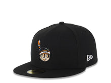Load image into Gallery viewer, Yaquis de Obregón New Era Mexican Pacific League LMP 59FIFTY 5950 Fitted Cap Hat Black Crown/Visor Team Color “Indian Head” Logo
