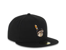 Load image into Gallery viewer, Yaquis de Obregón New Era Mexican Pacific League LMP 59FIFTY 5950 Fitted Cap Hat Black Crown/Visor Team Color “Indian Head” Logo

