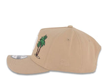Load image into Gallery viewer, San Diego Padres New Era MLB 9FORTY 940 Adjustable A-Frame Cap Hat Khaki Crown/Visor White Logo With Palm Trees 25th Anniversary Side Patch
