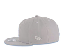 Load image into Gallery viewer, San Diego Padres New Era MLB 9FIFTY 950 Snapback Cap Hat Gray Crown/Visor White Logo 1998 World Series Side Patch Stone UV
