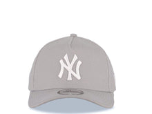 Load image into Gallery viewer, New York Yankees New Era MLB 9FORTY 940 Adjustable A-Frame Cap Hat Gray Crown/Visor White Logo
