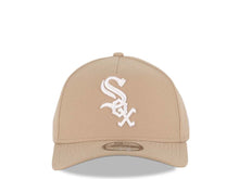 Load image into Gallery viewer, Chicago White Sox New Era MLB 9FORTY 940 Adjustable A-Frame Cap Hat Khaki Crown/Visor White Logo
