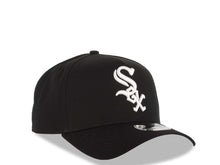 Load image into Gallery viewer, Chicago White Sox New Era MLB 9FORTY 940 Adjustable A-Frame Cap Hat Black Crown/Visor White Logo 25th Anniversary Side Patch Gray UV
