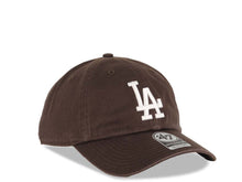 Load image into Gallery viewer, Los Angeles Dodgers &#39;47 Brand MLB Clean Up Adjustable Cap Hat Brown Crown/Visor White Logo
