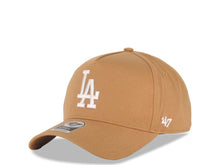 Load image into Gallery viewer, Los Angeles Dodgers &#39;47 Brand MLB MVP Adjustable A-Frame Cap Hat Khaki Crown/Visor White Logo
