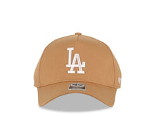 Load image into Gallery viewer, Los Angeles Dodgers &#39;47 Brand MLB MVP Adjustable A-Frame Cap Hat Khaki Crown/Visor White Logo
