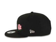 Load image into Gallery viewer, Los Angeles Dodgers New Era MLB 9FIFTY 950 Snapback Cap Hat Black Crown/Visor White Logo With Rose 60th Anniversary Side Patch Pink UV
