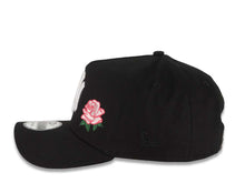 Load image into Gallery viewer, New York Yankees New Era MLB 9FORTY 940 Adjustable A-Frame Cap Hat Black Crown/Visor White Logo With Rose 2000 Subway Series Side Patch Pink UV
