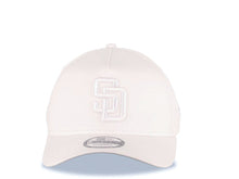 Load image into Gallery viewer, San Diego Padres New Era MLB 9FORTY 940 Adjustable A-Frame Cap Hat White Crown/Visor White Logo Gray UV
