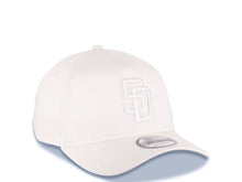 Load image into Gallery viewer, San Diego Padres New Era MLB 9FORTY 940 Adjustable A-Frame Cap Hat White Crown/Visor White Logo Gray UV
