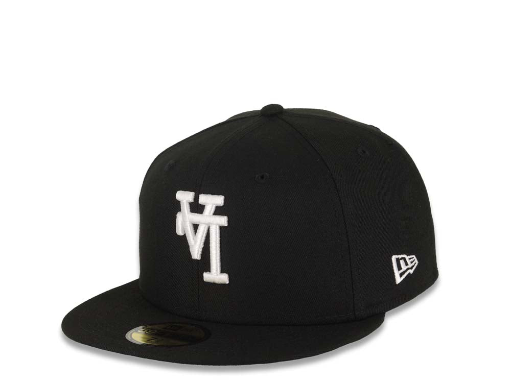 Los Angeles Dodgers New Era MLB 59FIFTY 5950 Fitted Cap Hat Black