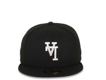 Load image into Gallery viewer, Los Angeles Dodgers New Era MLB 59FIFTY 5950 Fitted Cap Hat Black Crown/Visor White Upside Down Logo Gray UV
