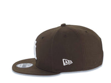 Load image into Gallery viewer, Los Angeles Dodgers New Era MLB 9FIFTY 950 Snapback Cap Hat Brown Crown/Visor White Upside Down Logo 40th Anniversary Side Patch Gray UV
