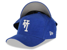 Load image into Gallery viewer, (Corduroy) Los Angeles Dodgers New Era MLB 9FORTY 940 Adjustable A-Frame Cap Hat Royal Blue Crown/Visor White Upside Down Logo
