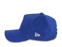 Load image into Gallery viewer, (Corduroy) Los Angeles Dodgers New Era MLB 9FORTY 940 Adjustable A-Frame Cap Hat Royal Blue Crown/Visor White Upside Down Logo
