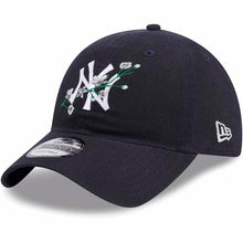 Load image into Gallery viewer, New York Yankees New Era MLB 9TWENTY 920 Adjustable Cap Hat Navy Blue Crown/Visor White Logo (Game Day Bloom Flower)
