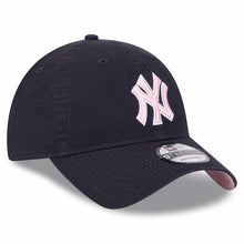 Load image into Gallery viewer, New York Yankees New Era MLB 9TWENTY 920 Adjustable Cap Hat Navy Blue Crown/Visor Pink/White Logo (Mother&#39;s Day)
