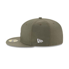 Load image into Gallery viewer, Los Angeles Dodgers New Era MLB 59FIFTY 5950 Fitted Cap Hat Olive Green Crown/Visor White Logo Japan Flag Side Patch
