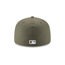 Load image into Gallery viewer, Los Angeles Dodgers New Era MLB 59FIFTY 5950 Fitted Cap Hat Olive Green Crown/Visor White Logo Japan Flag Side Patch
