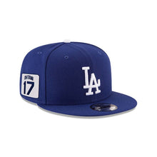 Load image into Gallery viewer, Los Angeles Dodgers New Era MLB 9FIFTY 950 Snapback Cap Hat Royal Blue Crown/Visor White Logo Shohei Ohtani 17 Side Patch
