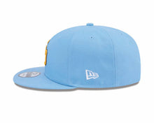 Load image into Gallery viewer, San Diego Padres New Era MLB 9FIFTY 950 Snapback Cap Hat Sky Blue Crown/Visor Yellow/Brown Retro Cooperstown Logo
