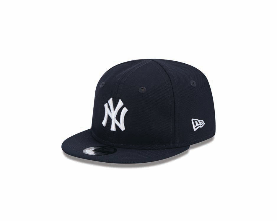 (Infant) New York Yankees New Era MLB 9FIFTY 950 Snapback Cap Hat Navy Blue Crown/Visor White Logo (My 1st First)