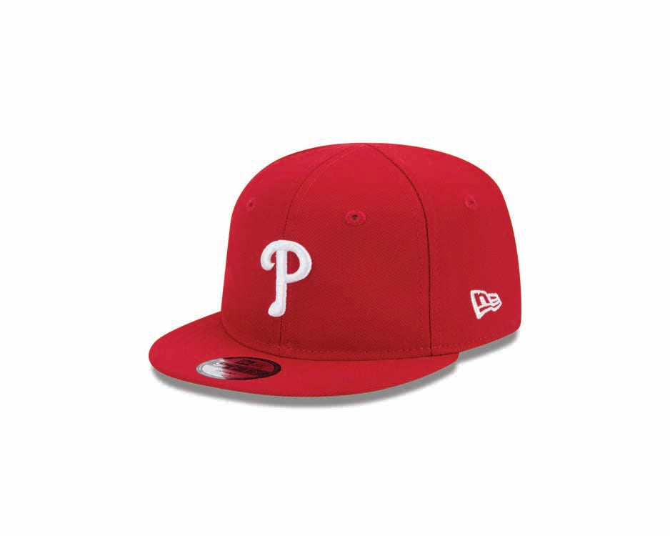 (Infant) Philadelphia Phillies New Era MLB 9FIFTY 950 Snapback Cap Hat Red Crown/Visor White Logo (My 1st First)