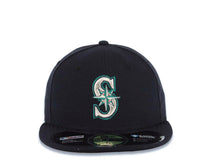 Load image into Gallery viewer, Seattle Mariners New Era MLB 59FIFTY 5950 Fitted Cap Hat Navy Blue Crown/Visor White/Green Logo
