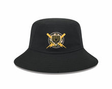 Load image into Gallery viewer, San Diego Padres New Era MLB Bucket Cap Hat Black  Crown/Visor Camo Logo
