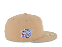 Load image into Gallery viewer, San Diego Padres New Era MLB 59FIFTY 5950 Fitted Cap Hat Khaki Crown/Visor White Logo 1998 World Series Side Patch Gray UV
