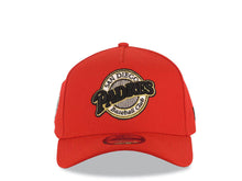 Load image into Gallery viewer, San Diego Padres New Era MLB 9FORTY 940 Adjustable A-Frame Cap Hat Red Crown/Visor Black/White/Gold Baseball Club Logo 1998 World Series Side Patch
