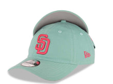 Load image into Gallery viewer, San Diego Padres New Era MLB 9TWENTY 920 Adjustable Cap Hat Light Teal Crown/Visor Magenta Logo Gray UV
