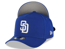 Load image into Gallery viewer, San Diego Padres New Era MLB 9FORTY 940 Adjustable A-Frame Cap Hat Royal Blue Crown/Visor White Logo
