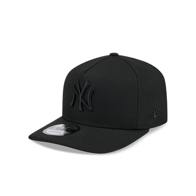 New York Yankees New Era MLB 9FIFTY 950 Snapback A-Frame Cap Hat Black Crown/Visor Black Logo