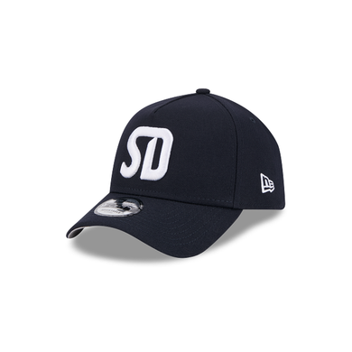 San Diego FC MLS New Era 9FORTY 940 Adjustable A-Frame Cap Hat Navy Blue Crown/Visor White Logo