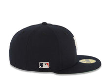 Load image into Gallery viewer, Los Angeles Dodgers New Era MLB 59FIFTY 5950 Fitted Cap Hat Navy Blue Crown/Visor White Upside Down Logo Batterman Batty Side Patch Green UV
